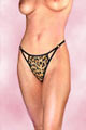 Lencer�a Atrevida String de Leopardo con Aros